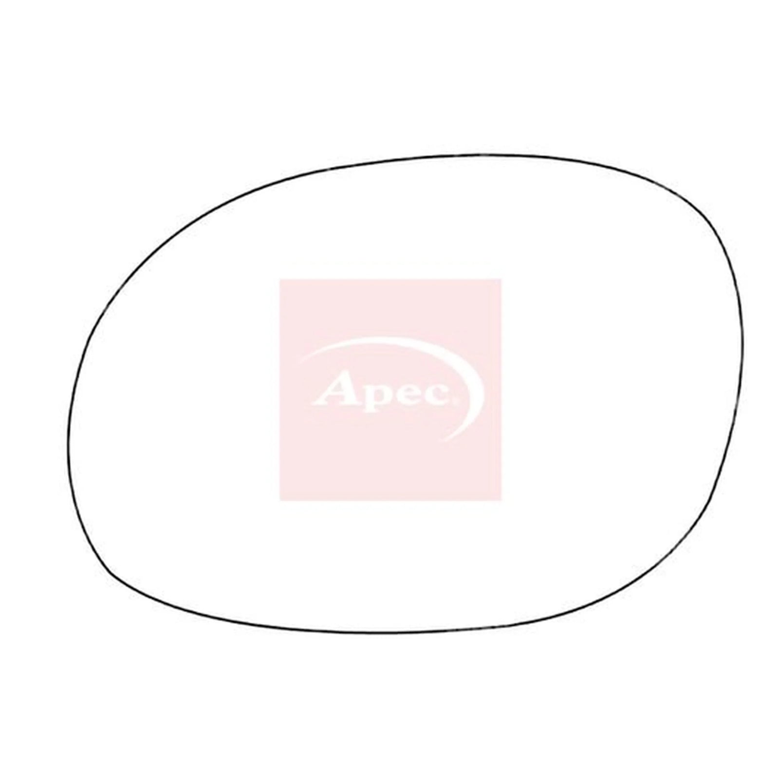 Apec Exterior Wing Mirror Glass Left AMS2103