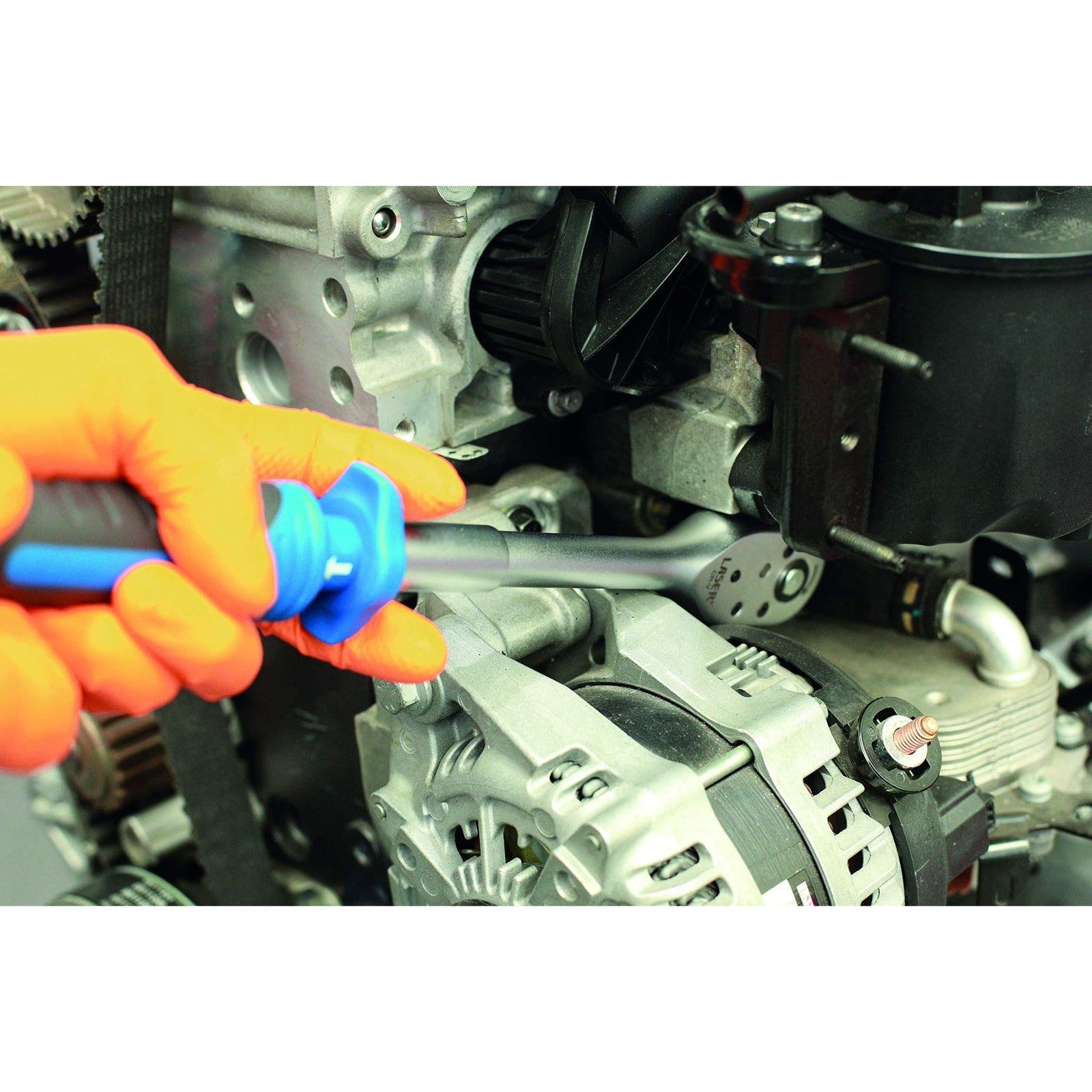 Laser Pull Back Rapid Action Ratchet, Long 3/8"D 7376