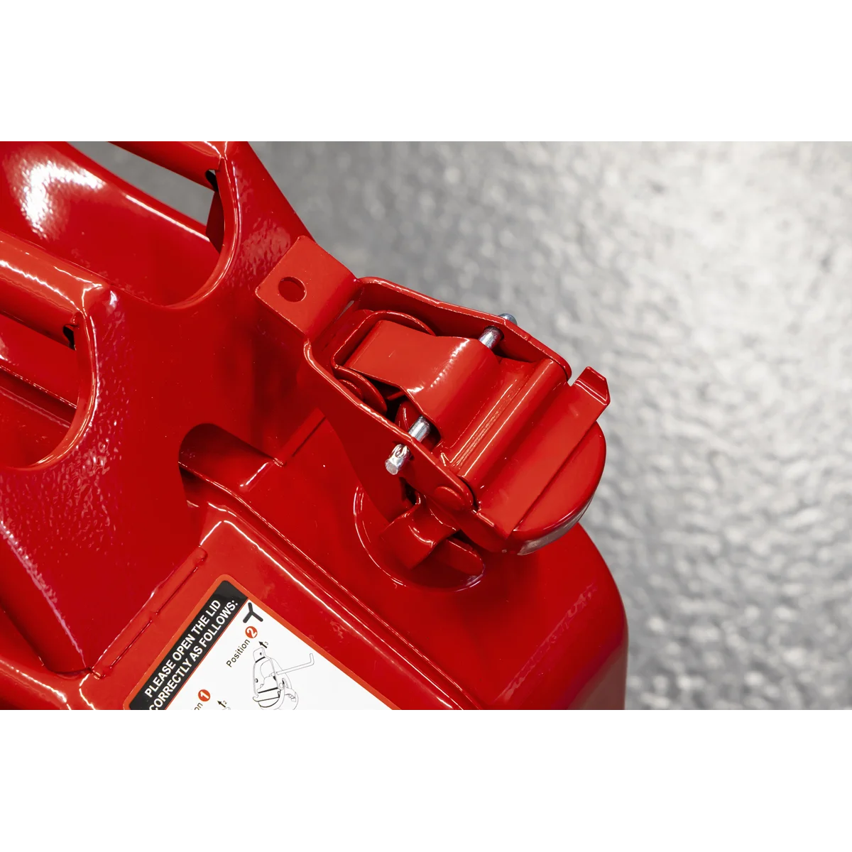Sealey Jerry Can 20L Red Steel Fuel Container