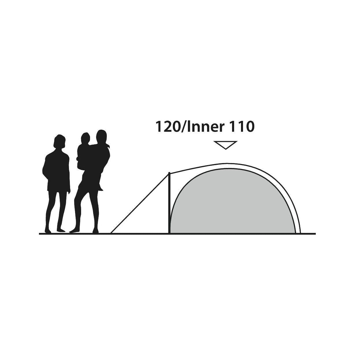 Outwell Cloud 2 Tent Dome Style 2 Berth Poled Tent Camping Festivals