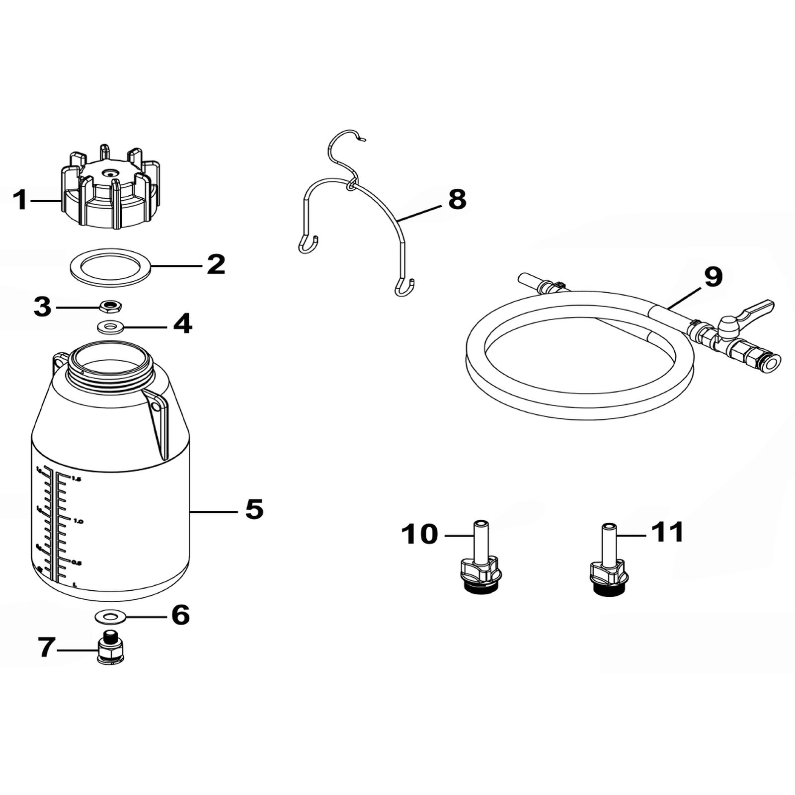 Sealey Adaptor cap VS821.03