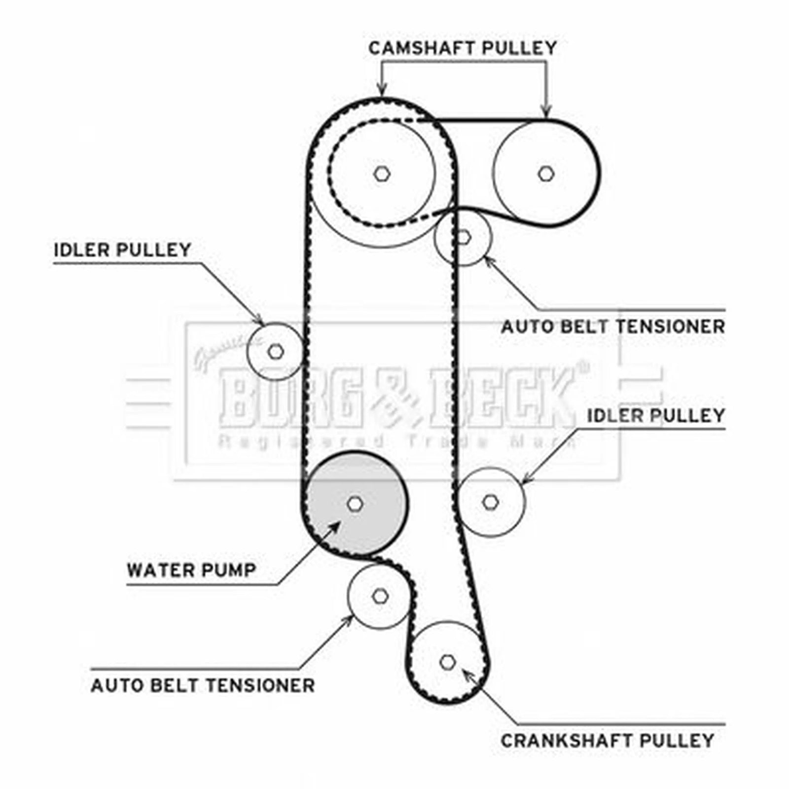 Borg & Beck Timing Belt & Water Pump Kit BTW1006