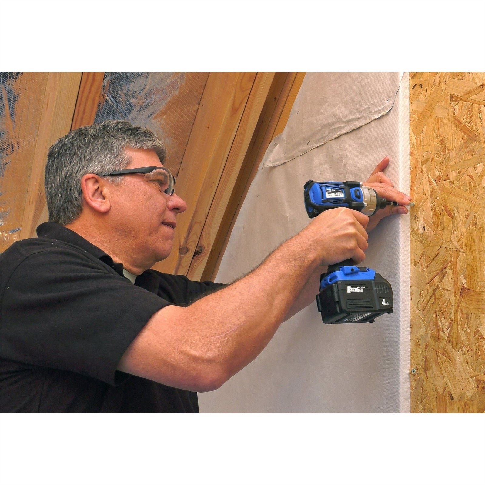 Draper D20 20V Brushless Impact Driver, 1/4" Hex., 180Nm (Sold Bare) 55375