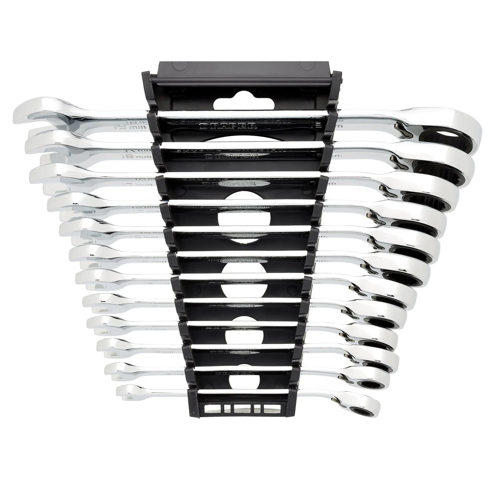 Draper HI-TORQ® Metric Reversible Ratchet Combination Spanner Set (12 Piece)