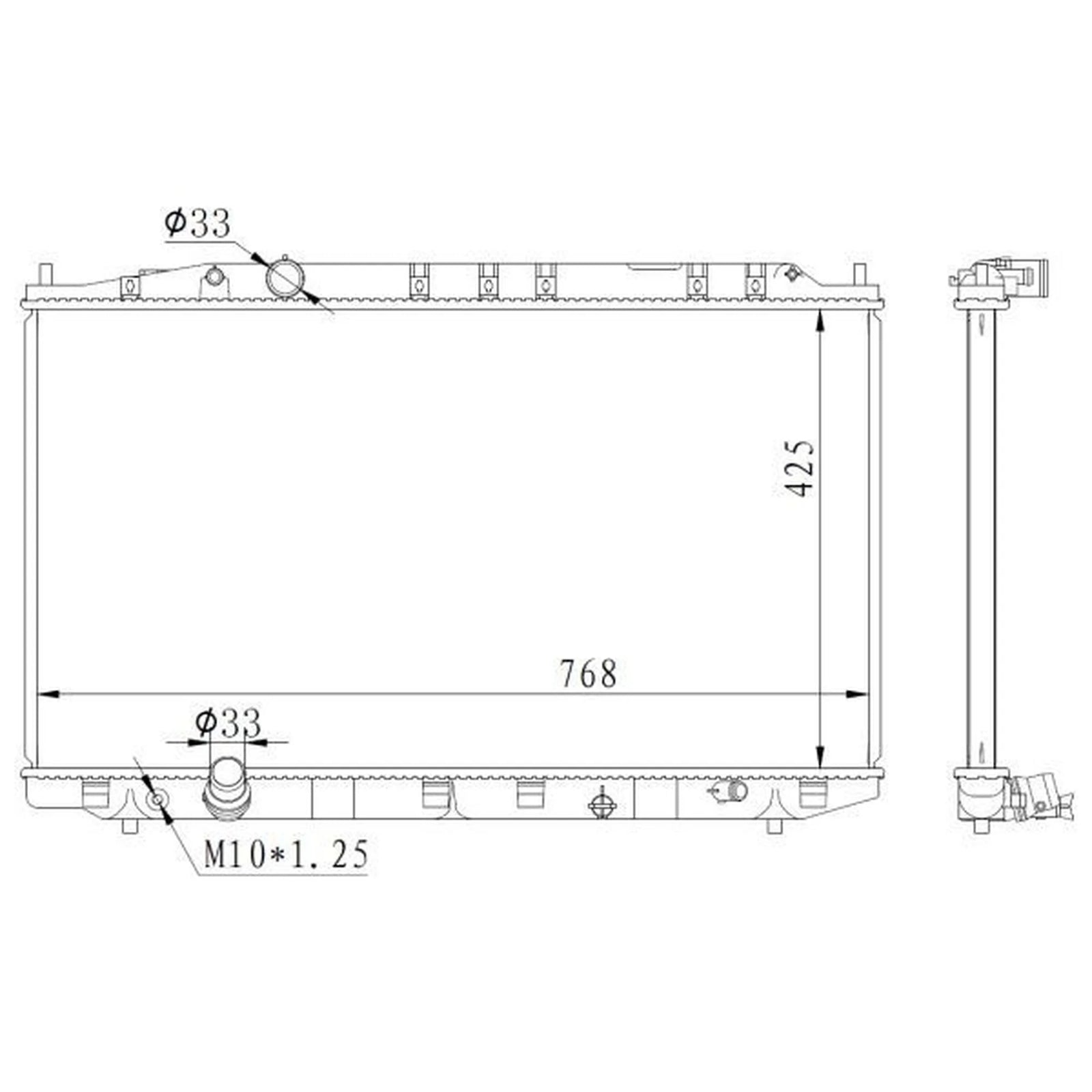 NRF Engine Radiator 59225