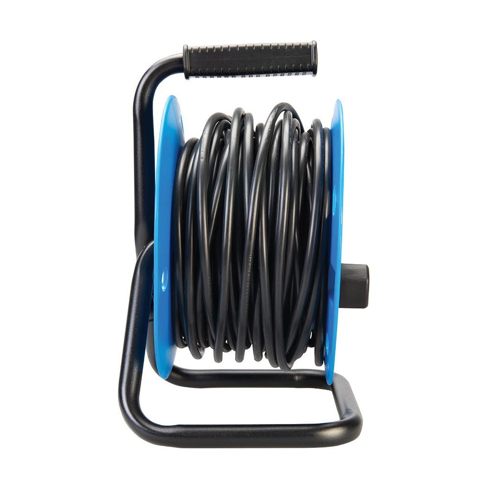 Powermaster Cable Reel Freestanding 13A 230V 2-Gang 25m