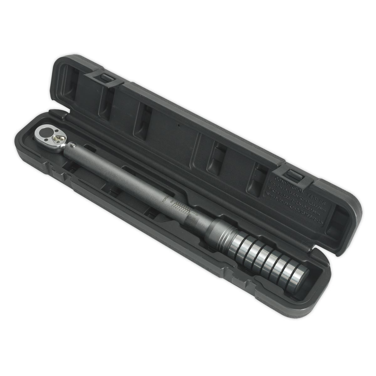 Sealey Torque Wrench Micrometer Style 1/2"Sq Drive 40-200Nm(29.5-148lb.ft) Calib
