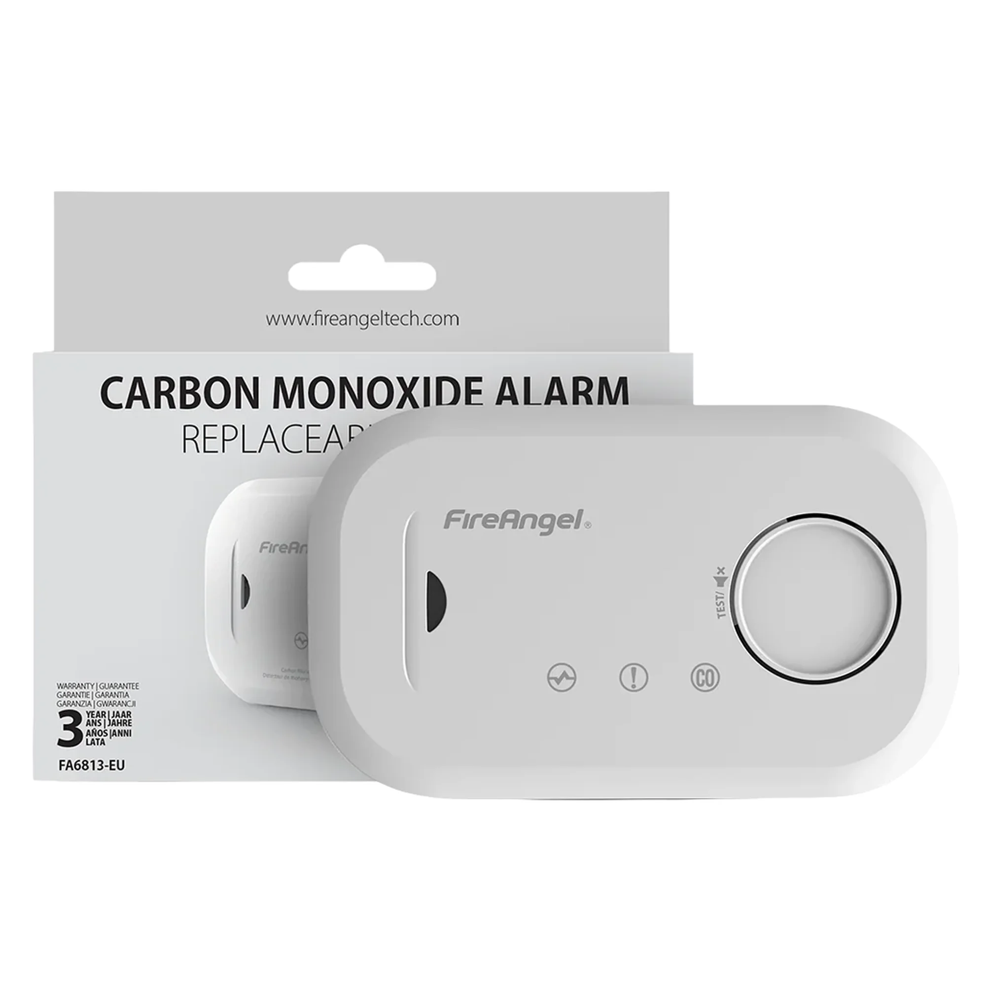 Fireangel CO Alarm 10 Year Battery Life FA6813-EUX10