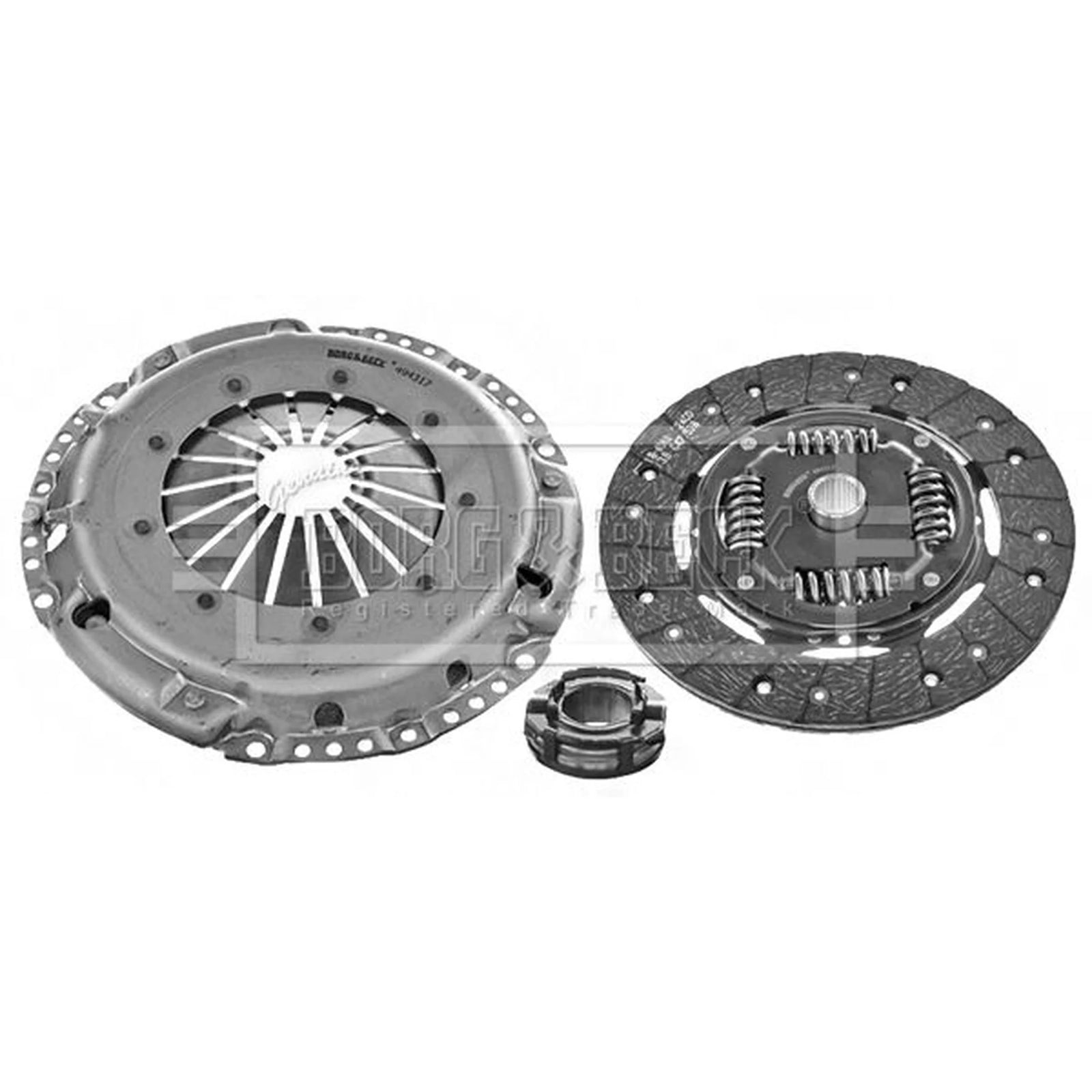 Borg & Beck Clutch Kit Set 3pc 228mm HK6549