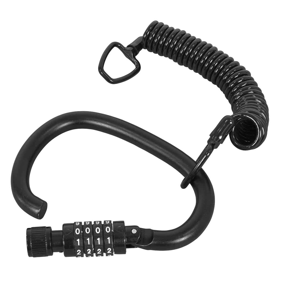 Sealey Helmet/Gear Lock with Cable HGL02 - 4-Digit Combination