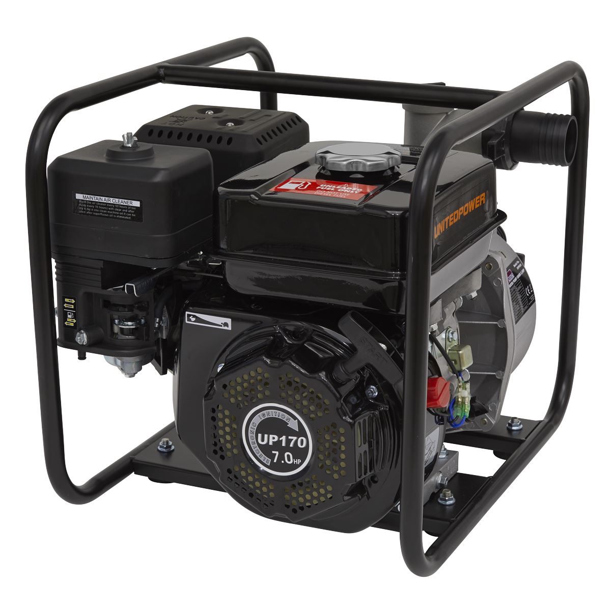 Sealey Water Pump50mm 7hp Petrol Engine EWP050