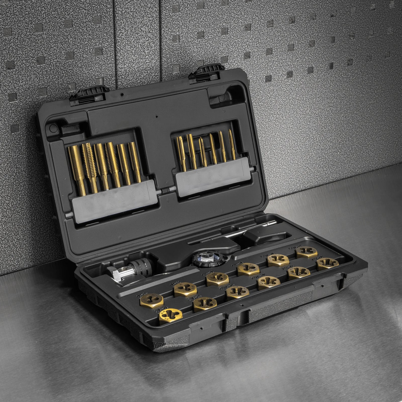 Sealey Premier Hexagonal Tap & Die Set 26 Piece - Imperial - Titanium Coated