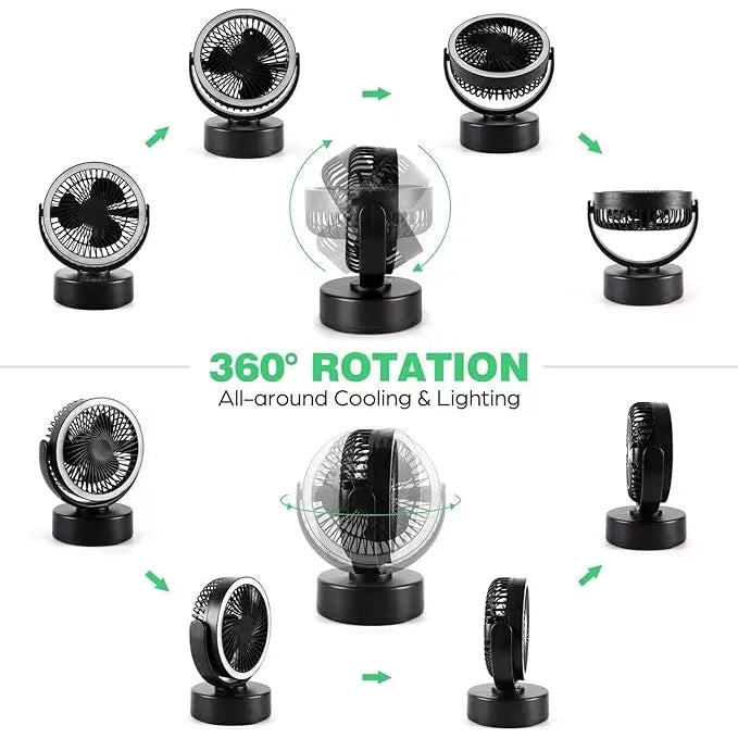 Camptech Luna 2 In 1 LED Light & Fan