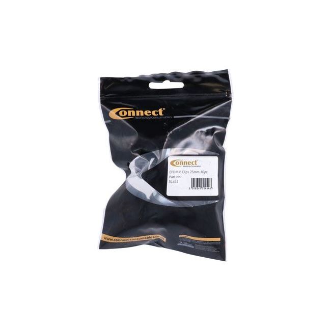 Connect Rubber Lined P Clips 25mm 10pc 31444
