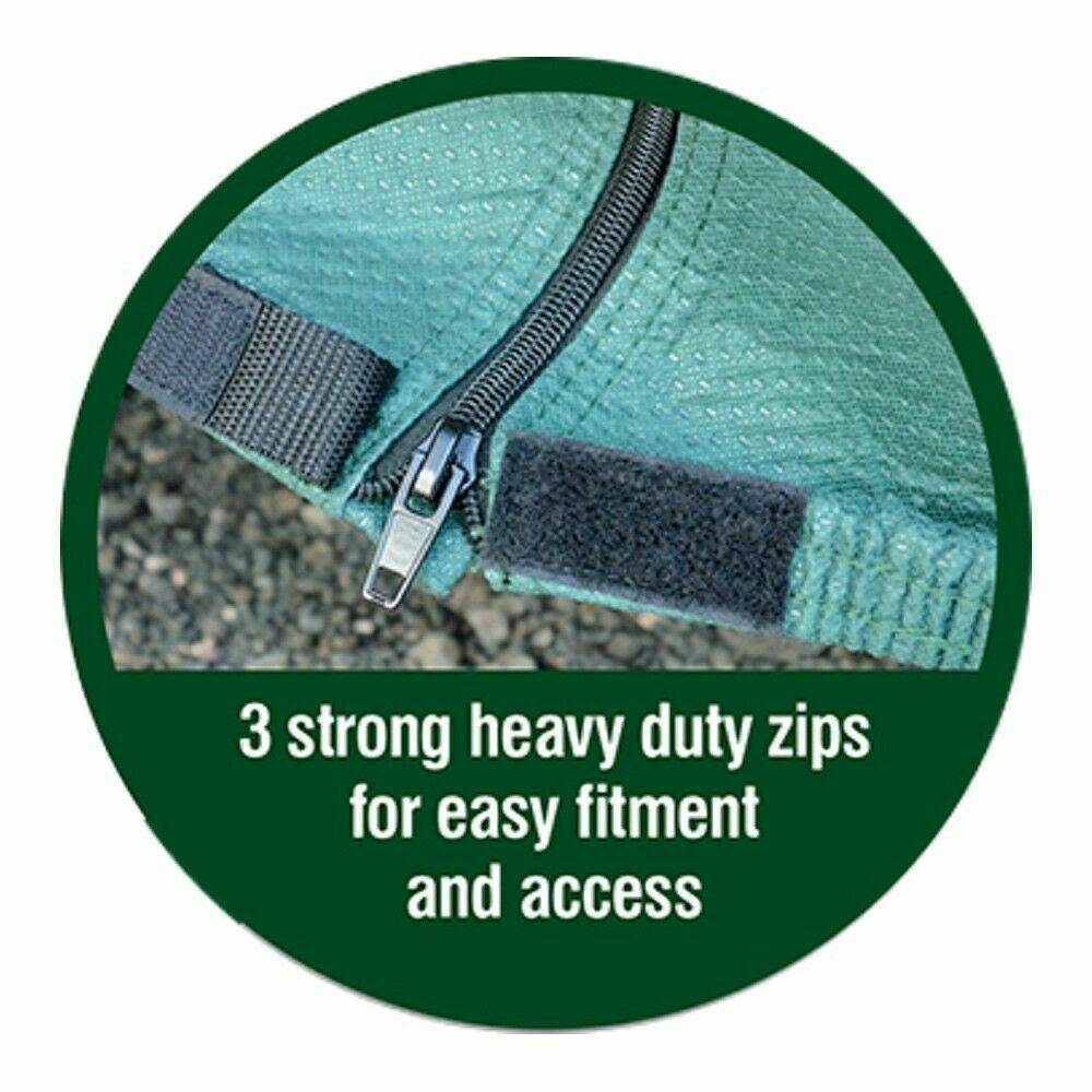 Maypole Green Caravan Cover Full 4-Ply Premium Breathable + Hitch Cover 19-21ft