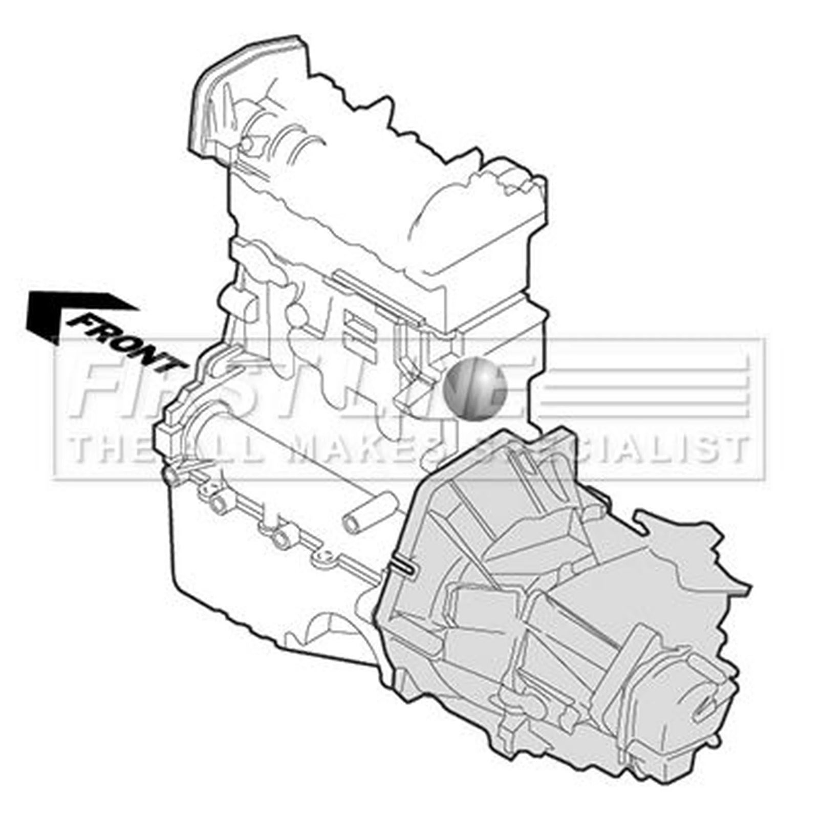 First Line Engine Mount Mounting fits Renault Avantime 2002-2003 2.2