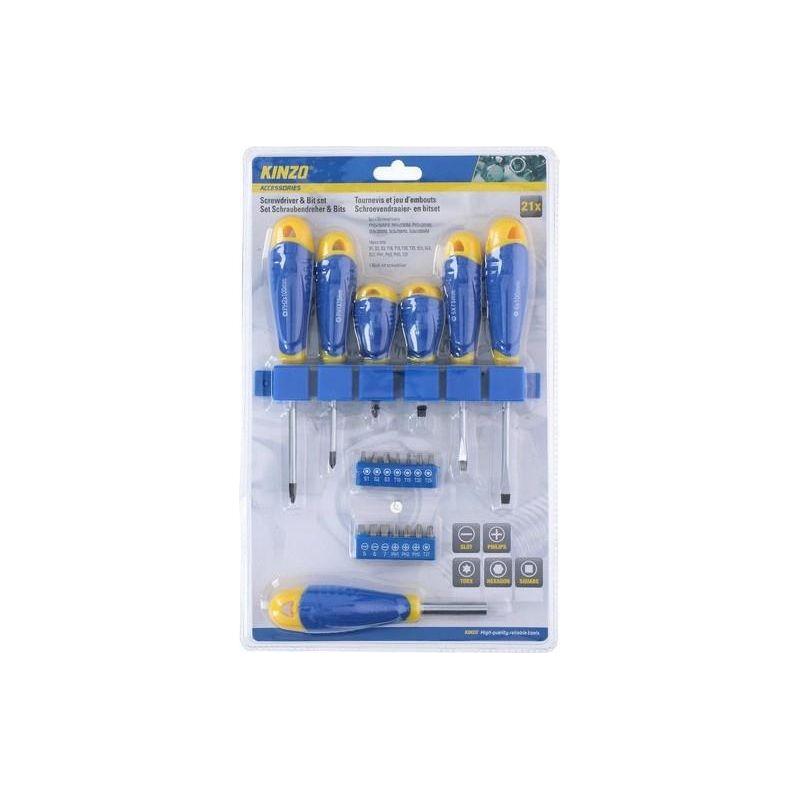 Kinzo 21-Piece Magnetic Screwdriver & Bit Set – Professional DIY Tool Kit