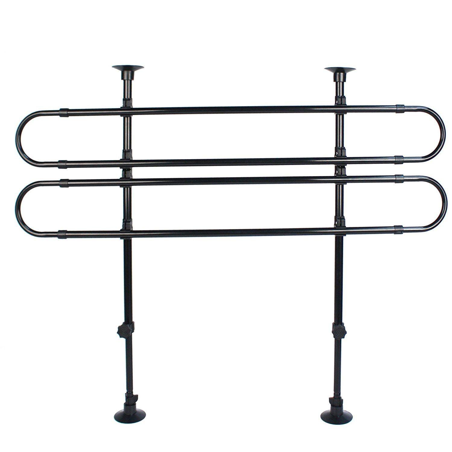 Universal Pet Dog Guard Car Estate Van Adjustable In Black Tube Bars