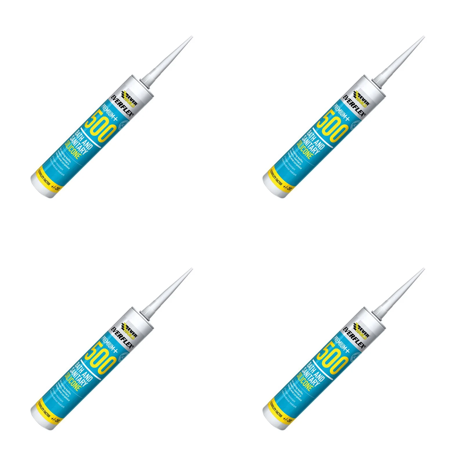 Everbuild Sika Bath & Sanitary Silicone White 310ml - 484842