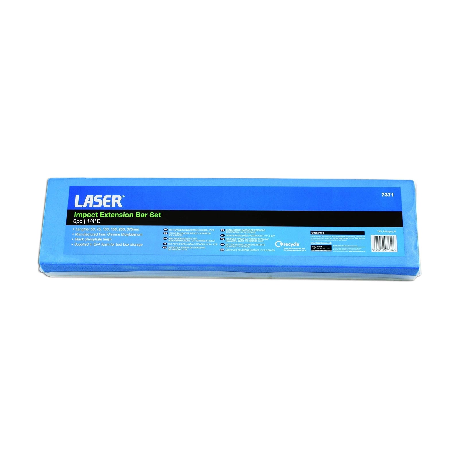 Laser Impact Extension Bar Set 1/4"D 6pc 7371
