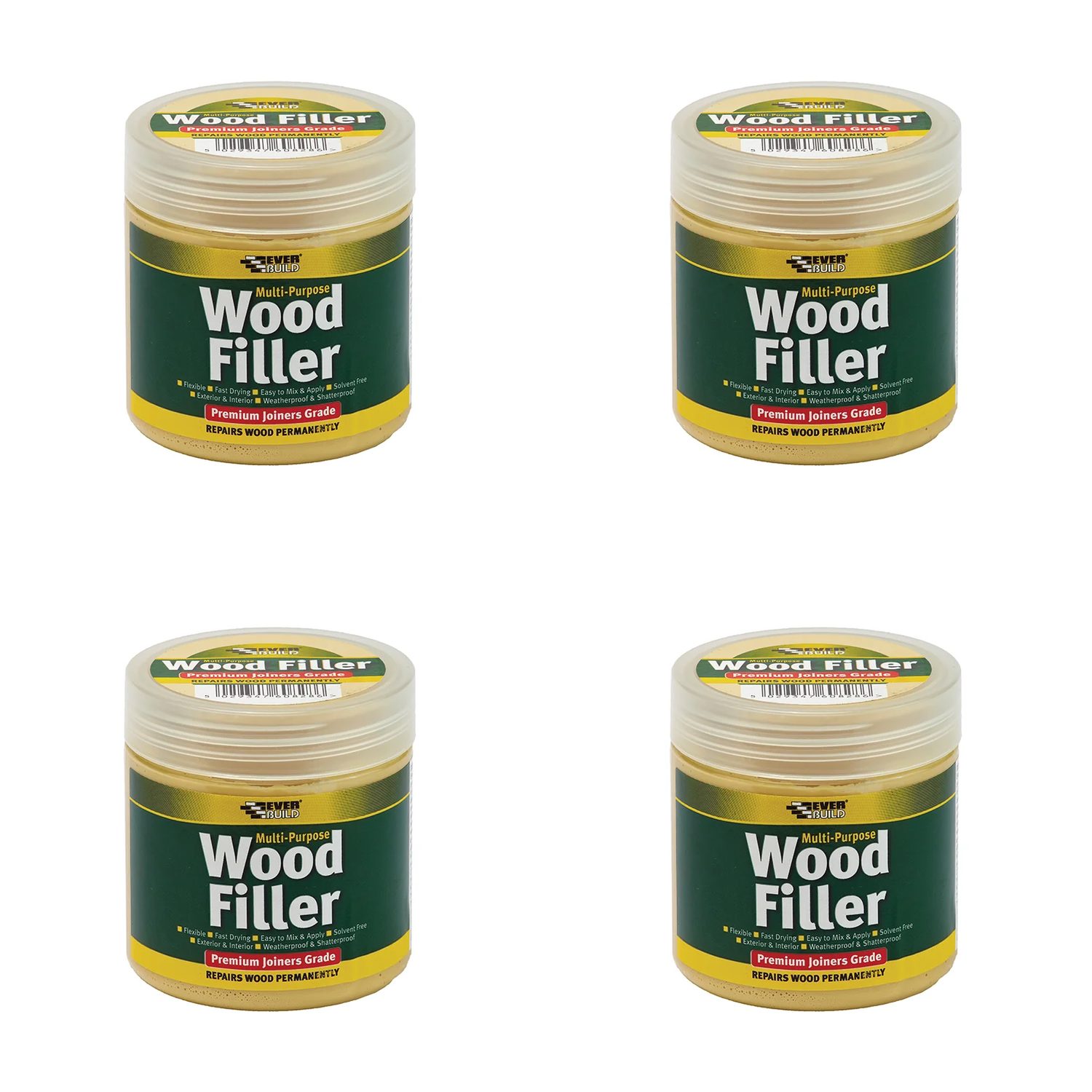 Everbuild Sika Multipurpose Premium Joiners Grade Wood Filler Mahogany 250ml