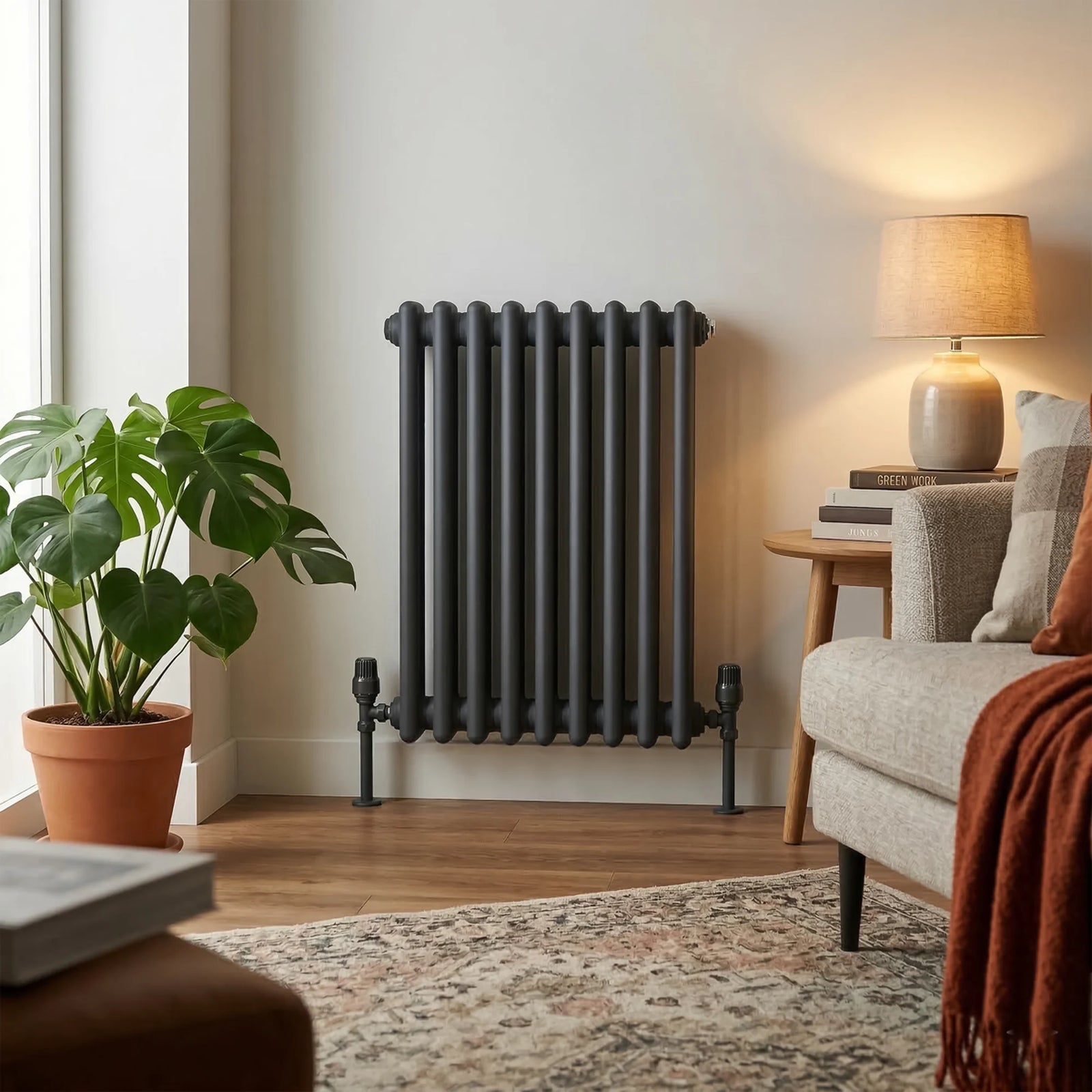Baridi Horizontal Radiator DH356 600 x 427mm Anthracite
