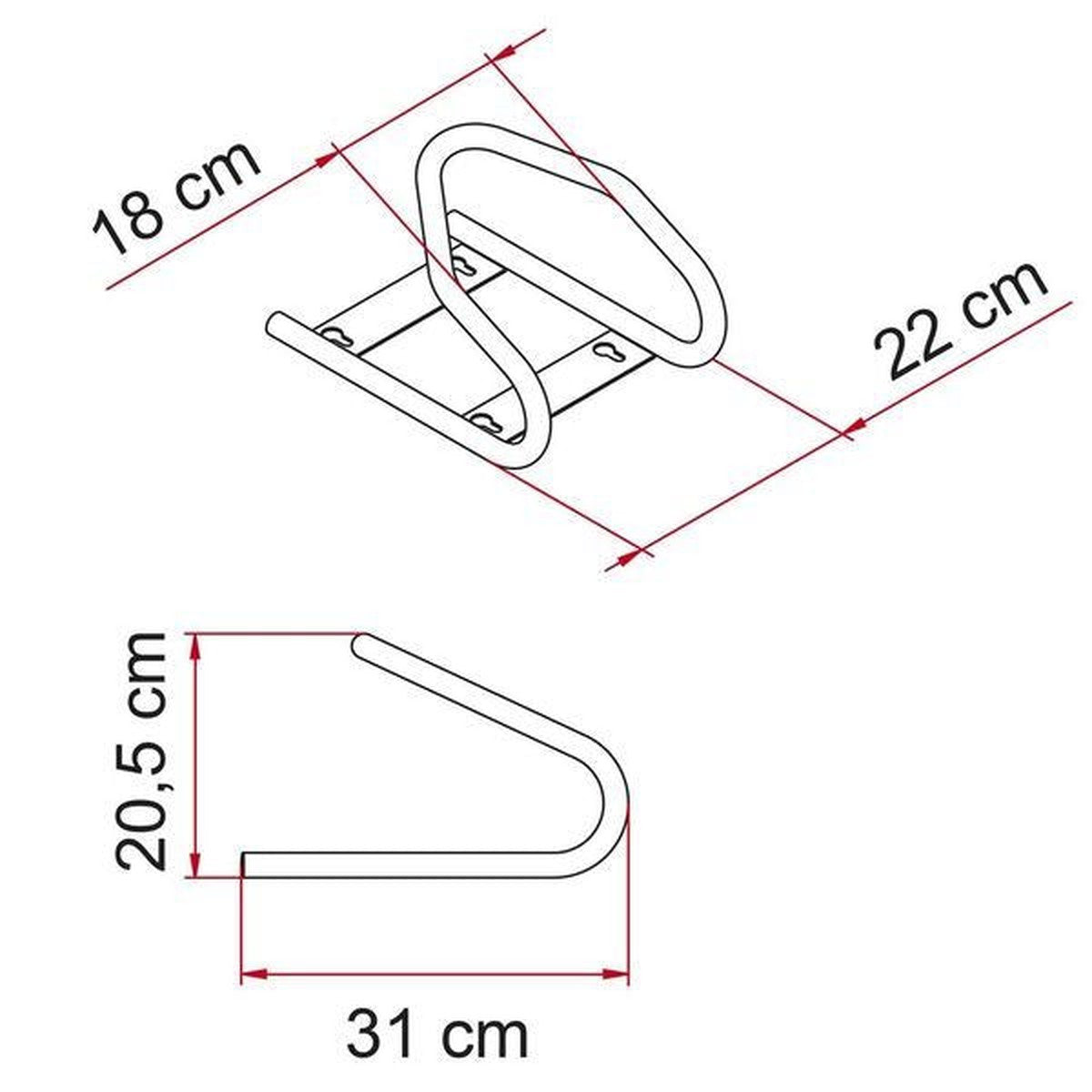 Fiamma Moto Wheel Chock Front