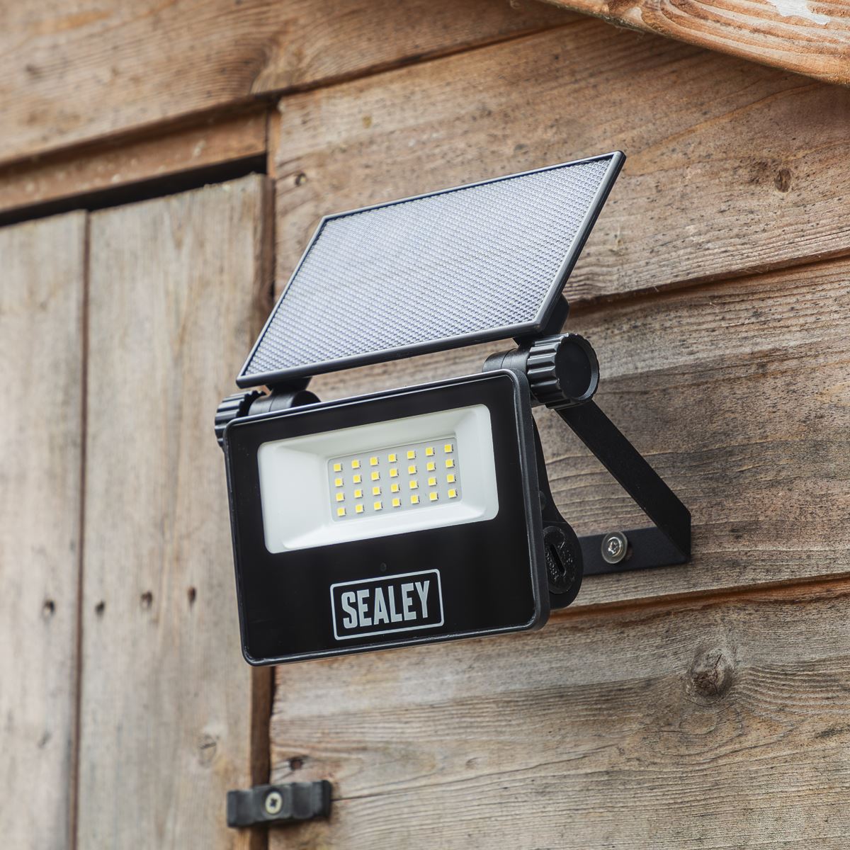 Sealey Extra-Slim Solar Floodlight with Wall Bracket 20W SMD LED LED20S