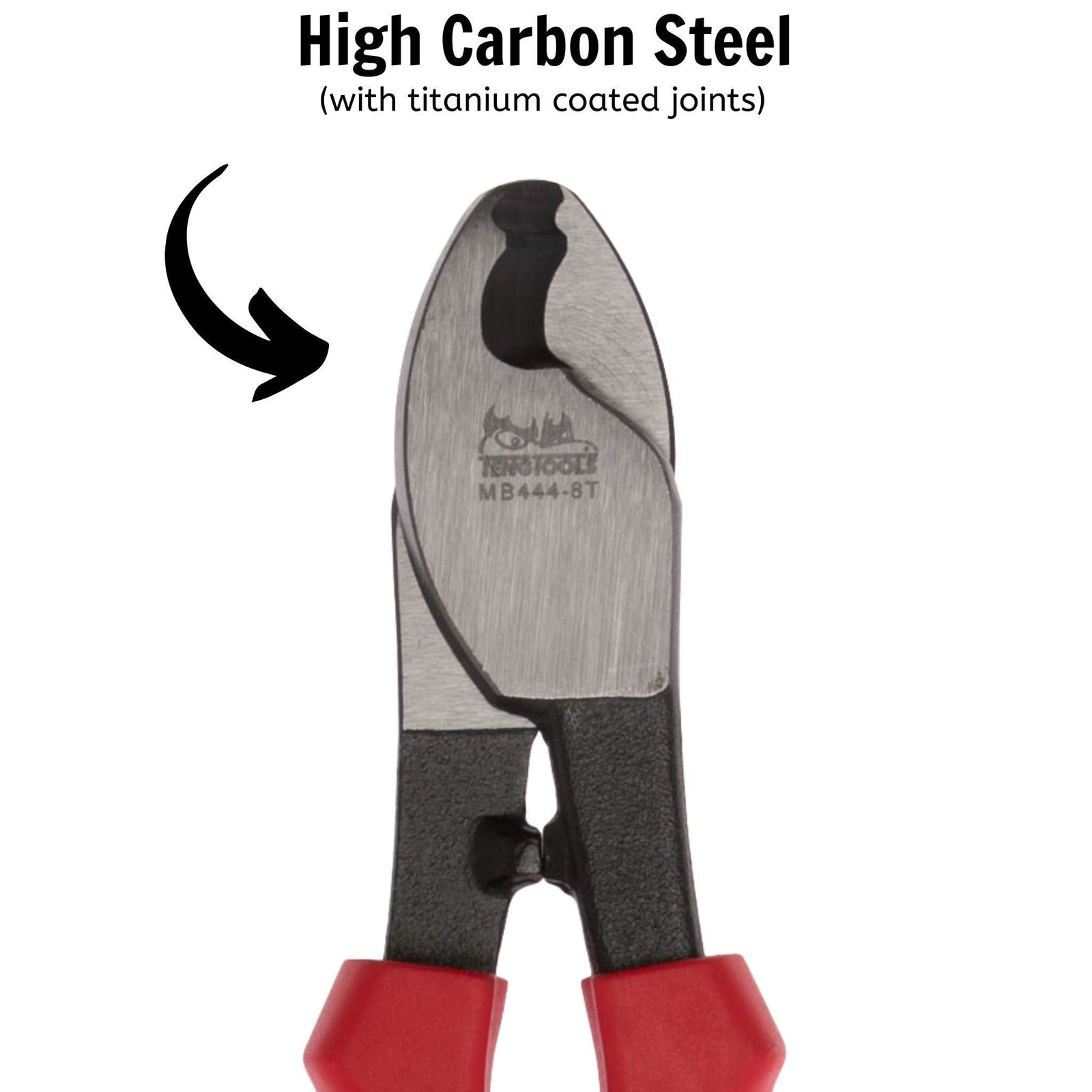 Teng Tools Cable Cutter TPR Grip 208mm