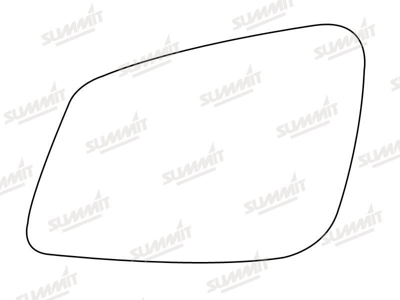 Summit Stick-On Standard Mirror Glass fits BMW 5 Series 10 on LHS