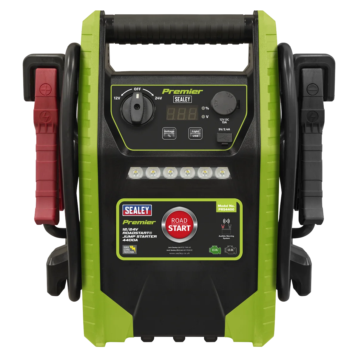 Sealey Premier 12/24V RoadStart Jump Starter 4400A Peak Amps