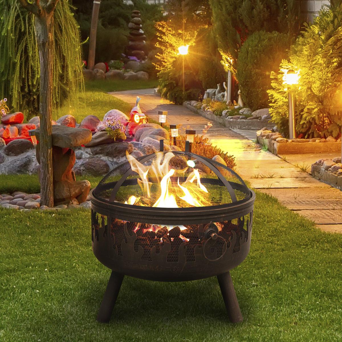 Dellonda Deluxe Outdoor Firepit