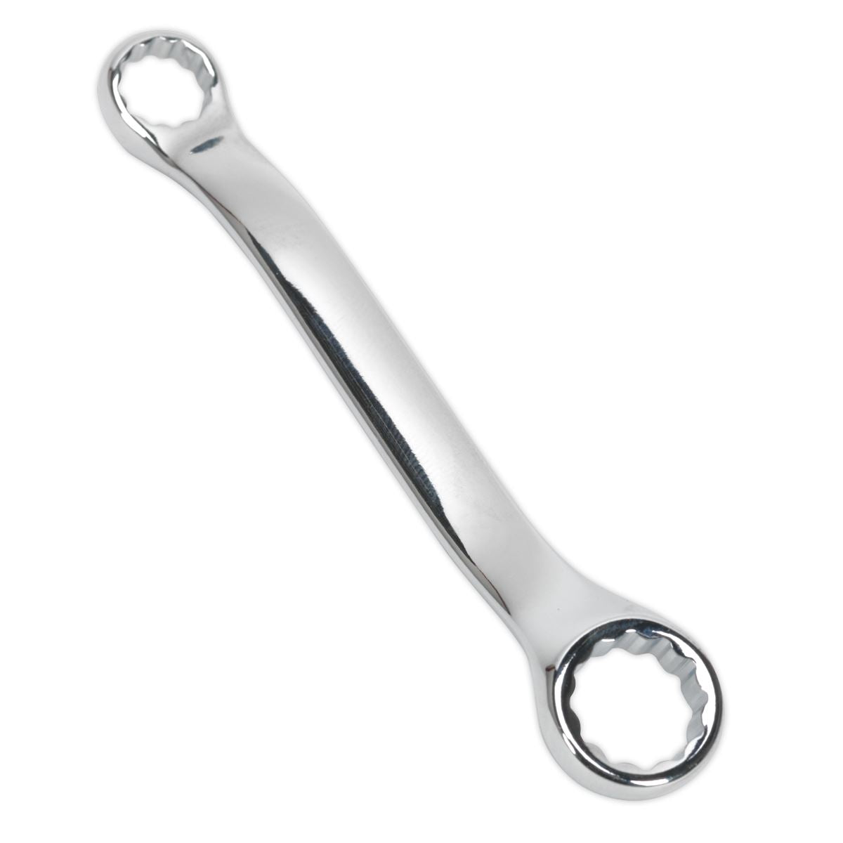 Sealey Offset Stubby Ring Rowing Spanner 10mm x 13mm Double End Rigger Jigger