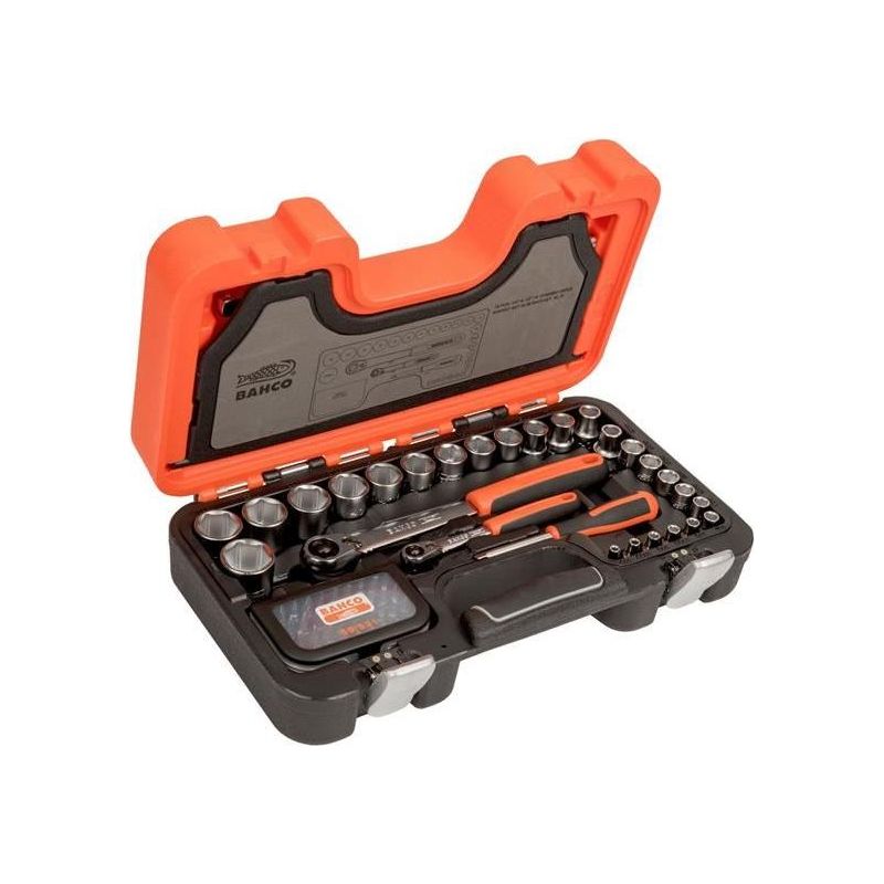Bahco SL79 1/4in & 1/2in Drive Slim Socket Set, 79 Piece