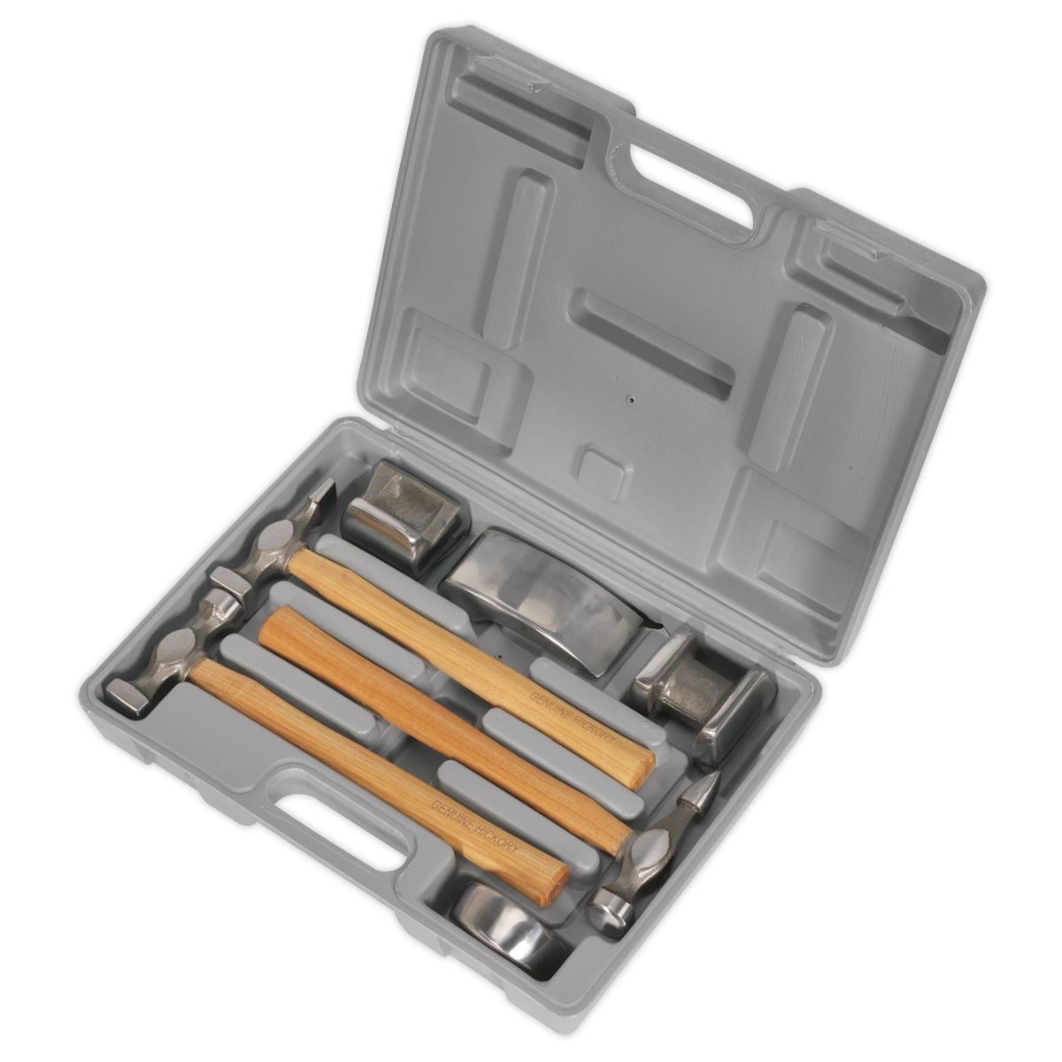 Sealey Panel Beating Set 7pc Drop-Forged Hickory Shafts CB507