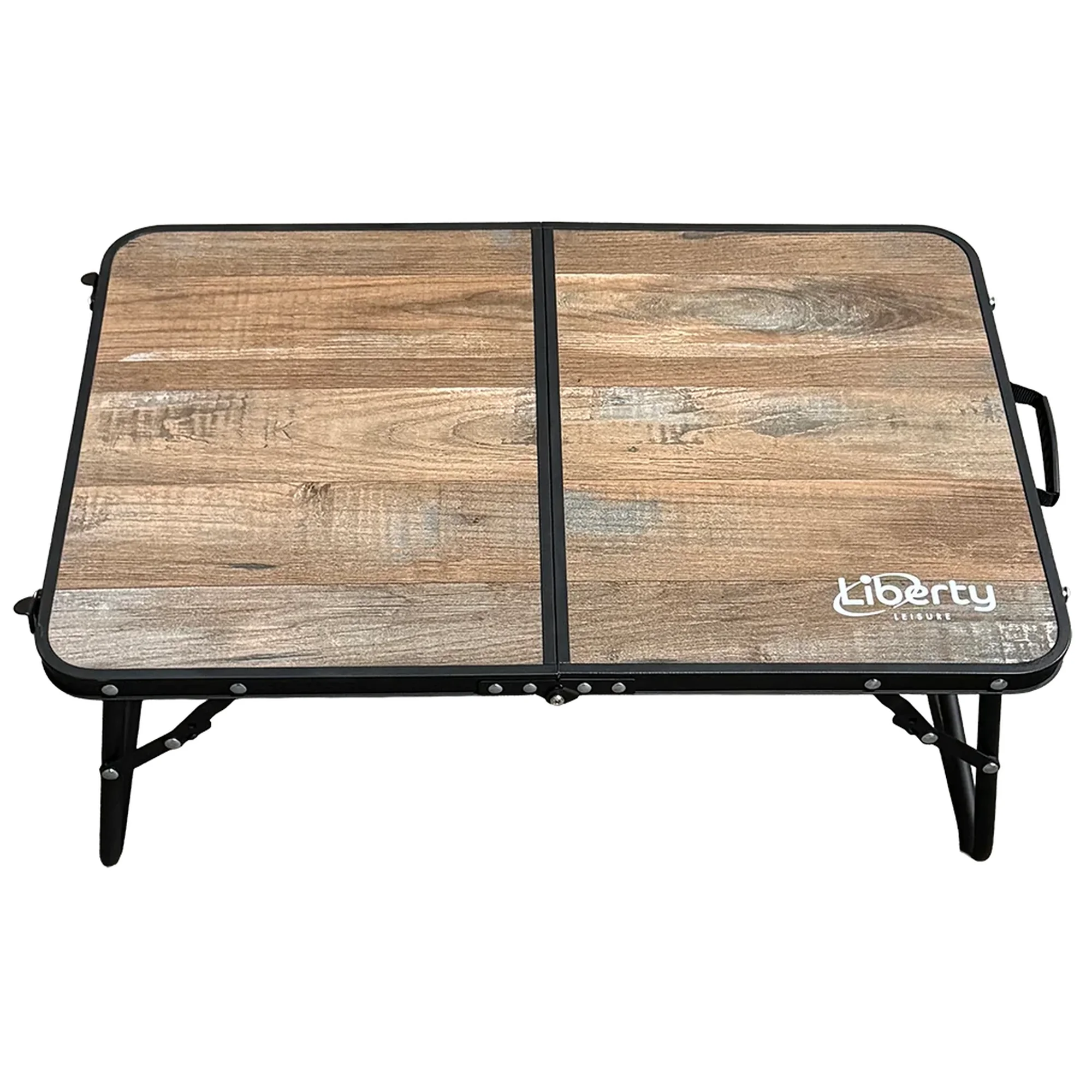 Liberty Folding Table - Low Wood Effect, Compact & Portable