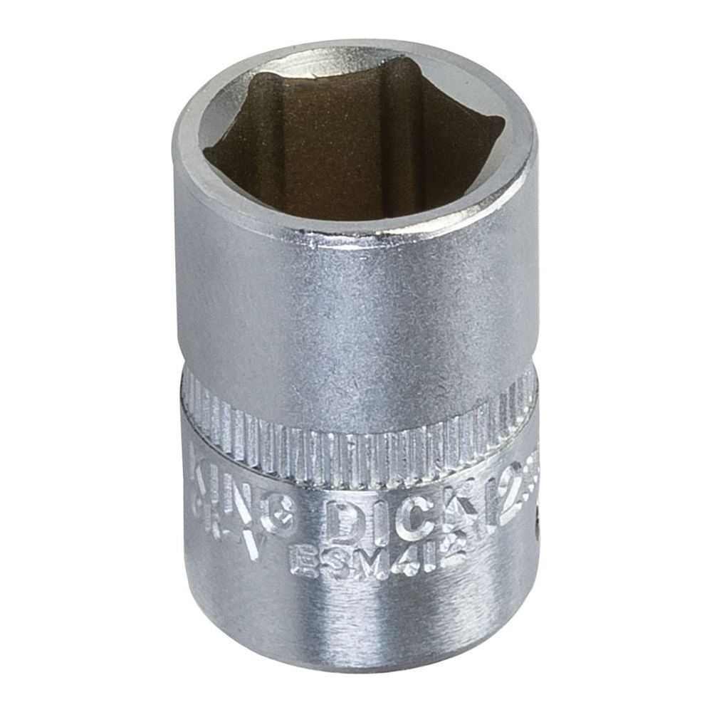 King Dick Socket SD 1/4" Metric 6pt 12mm