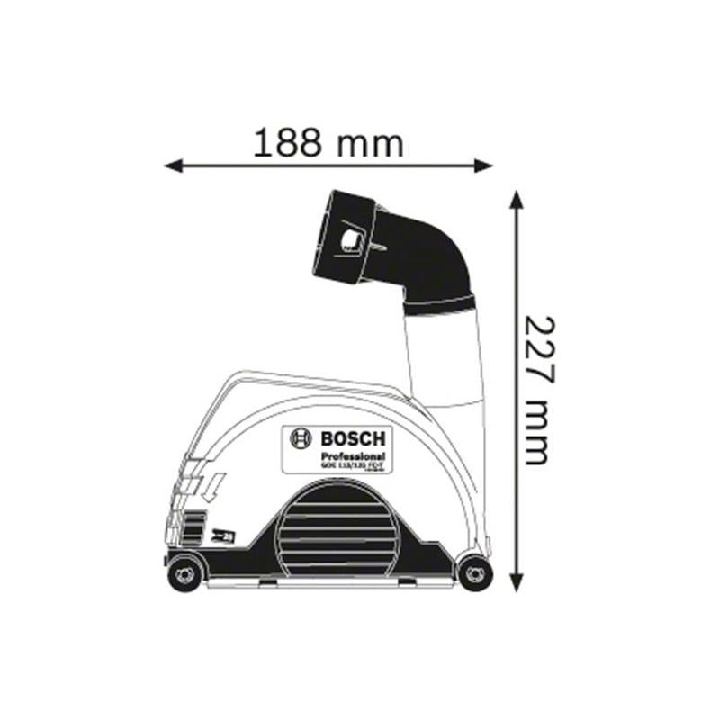 Bosch GDE 115/125 FC-T Professional Grinder Dust Extraction