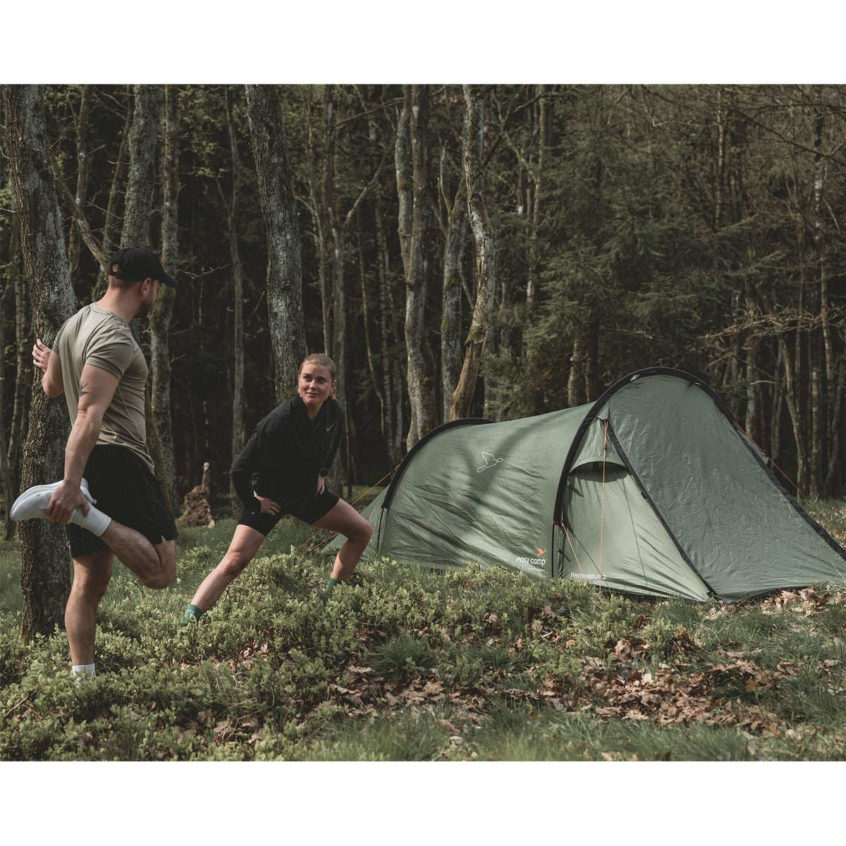 Easy Camp Hemsedal 2 Person Tunnel Tent 2 Berth Festival Camping
