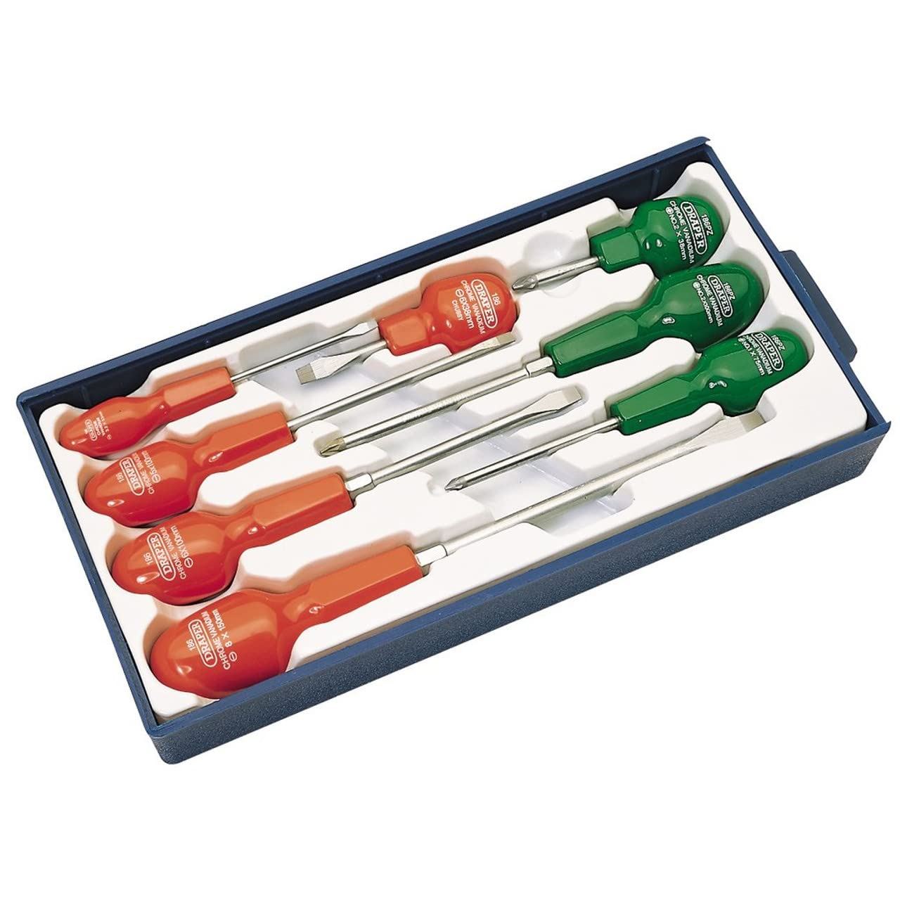 Draper Cabinet Pattern Screwdriver Set (8 Piece) 14077