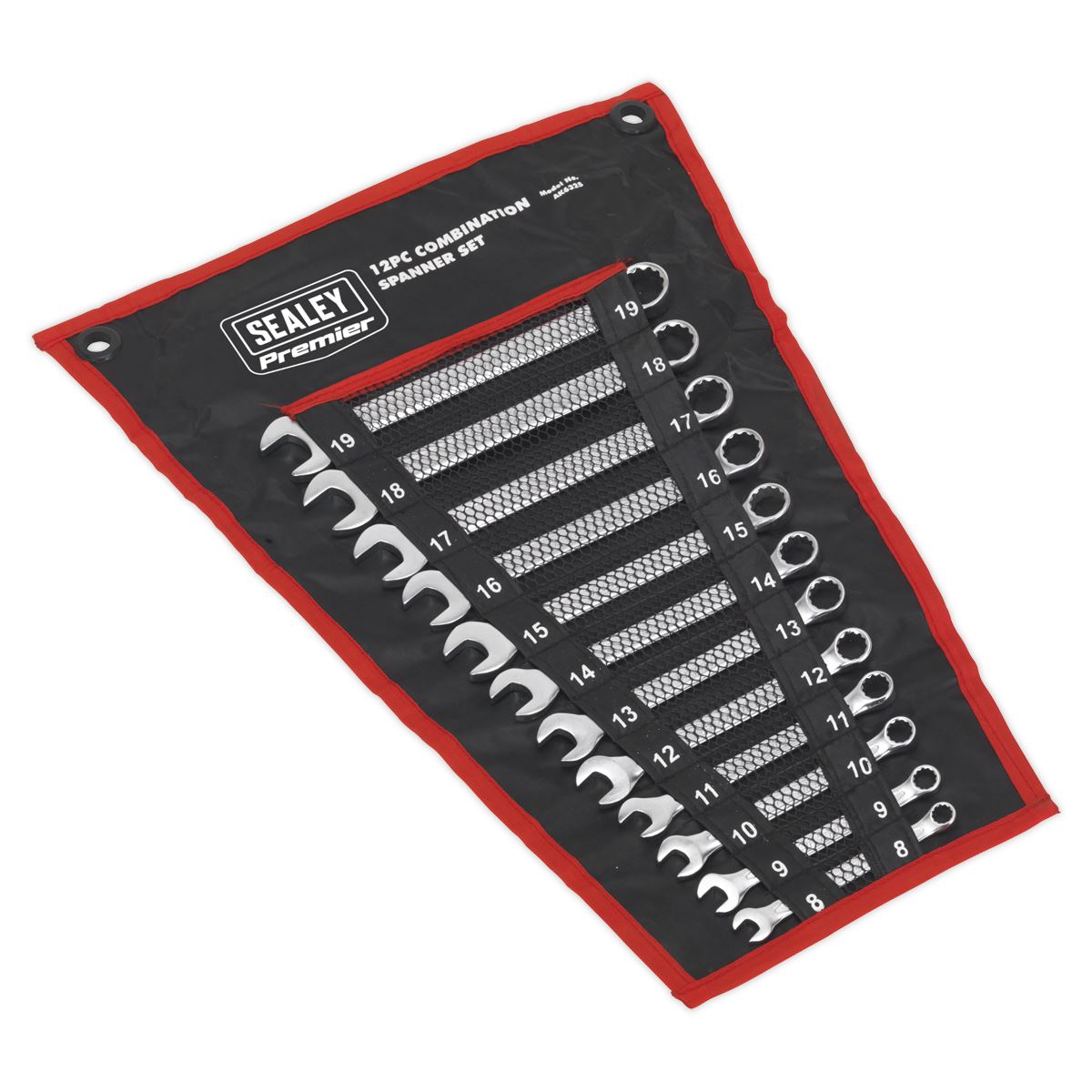 Sealey Combination Spanner Set 12pc Cold Stamped Metric AK6325