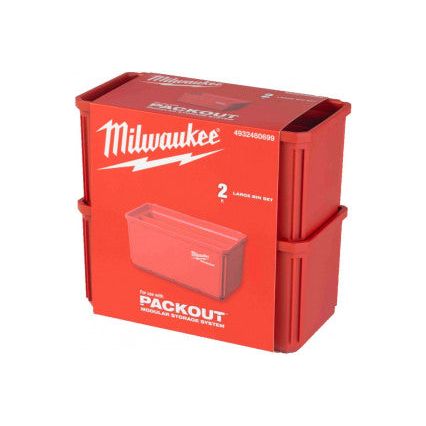 Milwaukee Packout 10X20 Cm Nest Bin2 Pcs. 4932480699