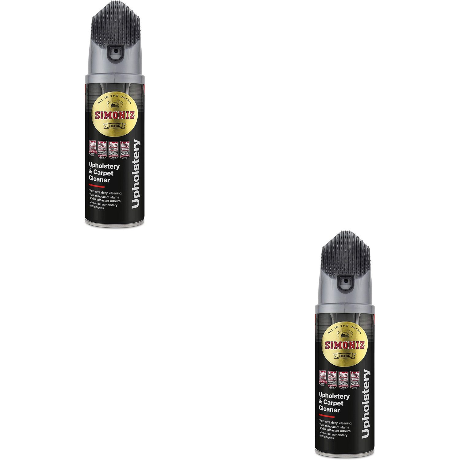 Simoniz Upholstery Cleaner Foam 400ml with Stain Remover Brush
