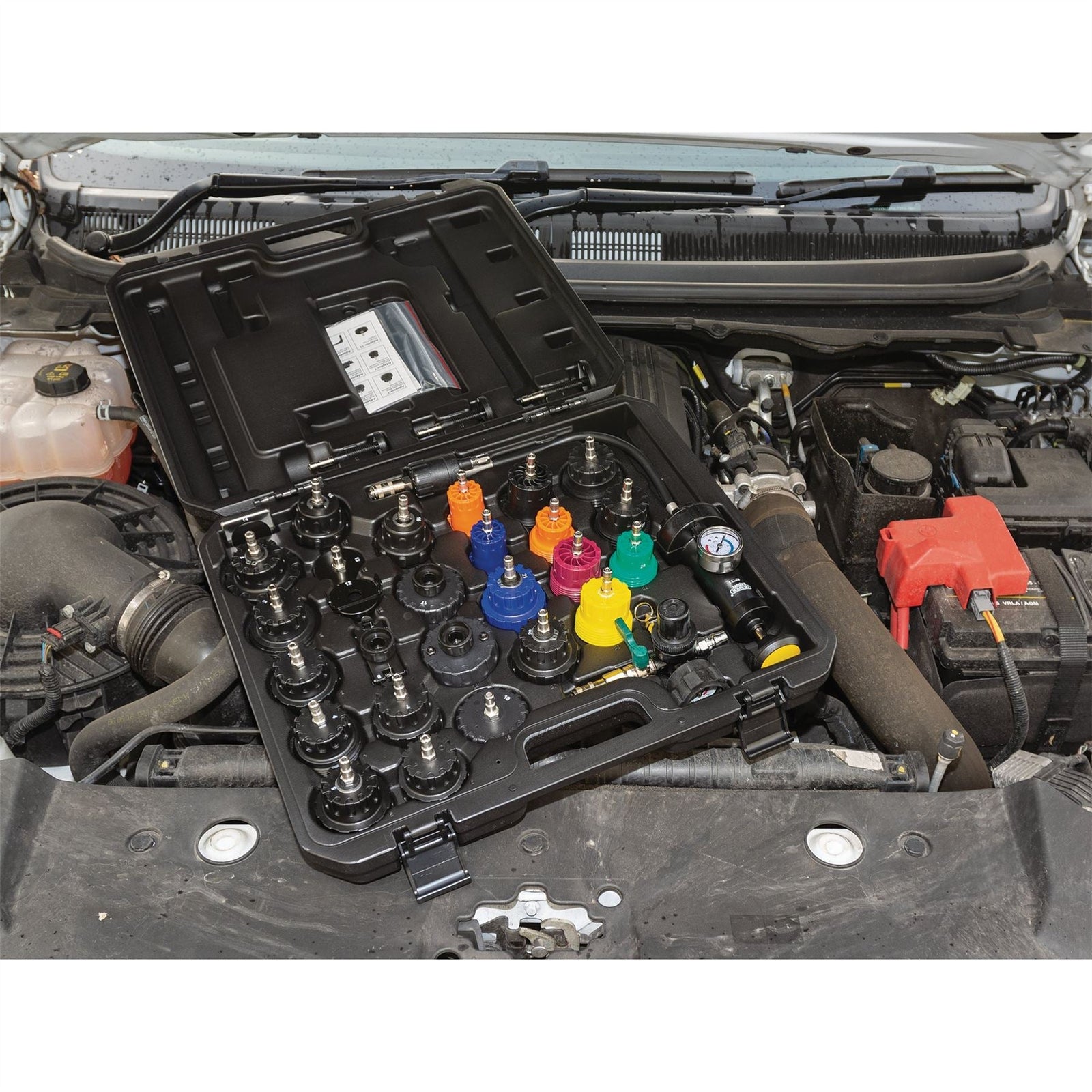 Draper Radiator and Cap Pressure Test Kit (32 Piece) 23420