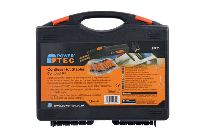 Power Tec Cordless Hot Stapler - Compact Kit