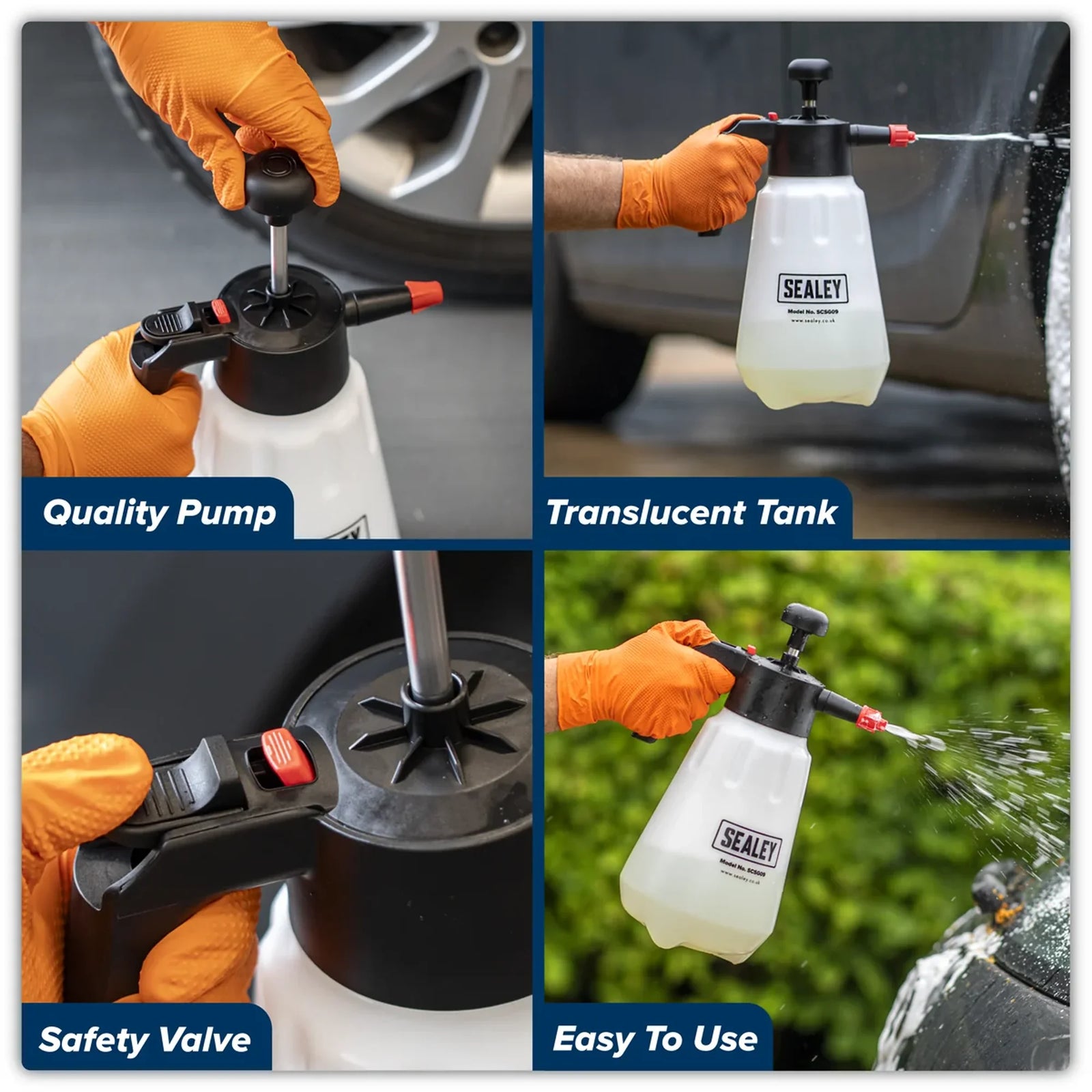 Sealey Snow Foaming Pressure Sprayer 2L SCSG09