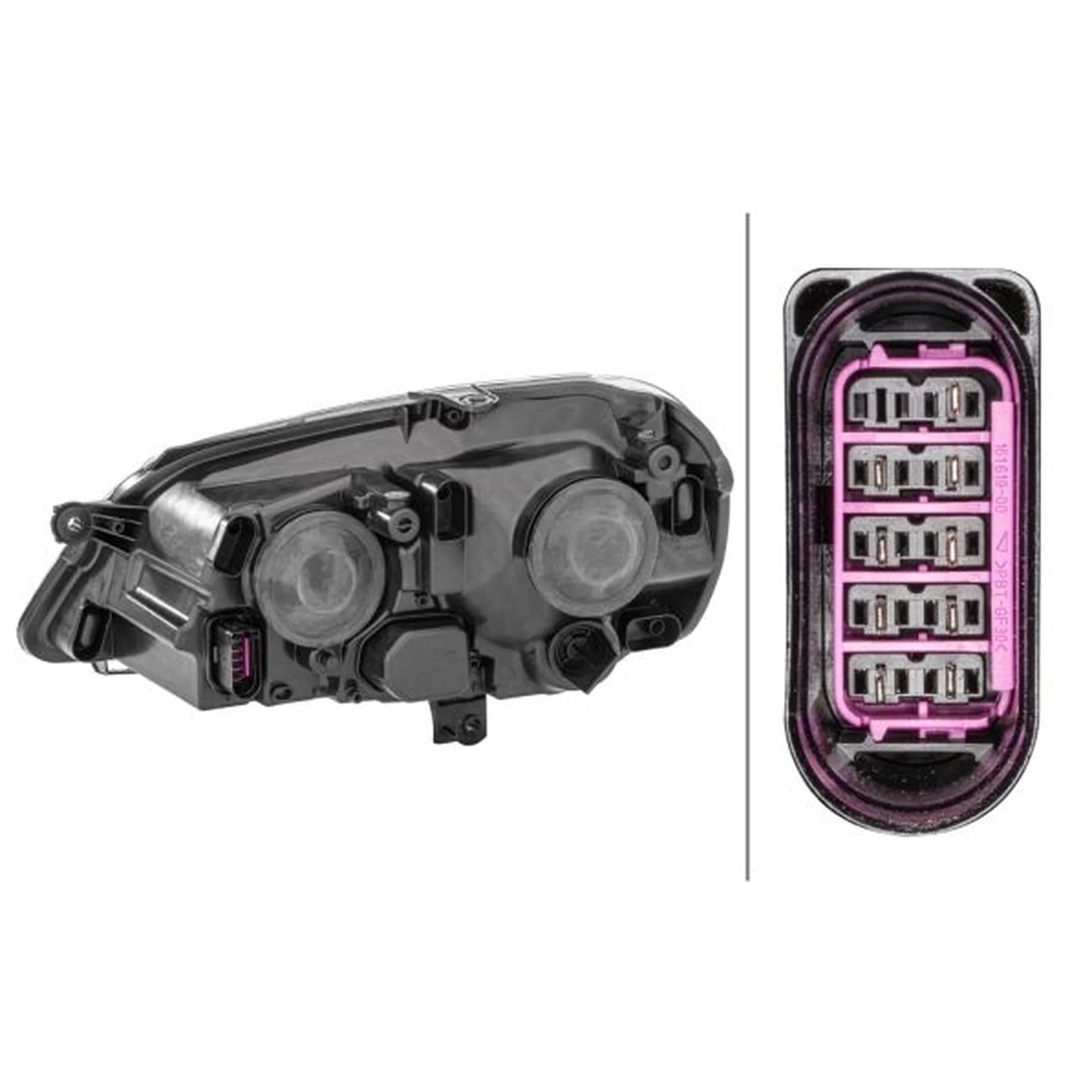 Hella Headlight Headlamp H7/H1 Right 1EE 247 019-181