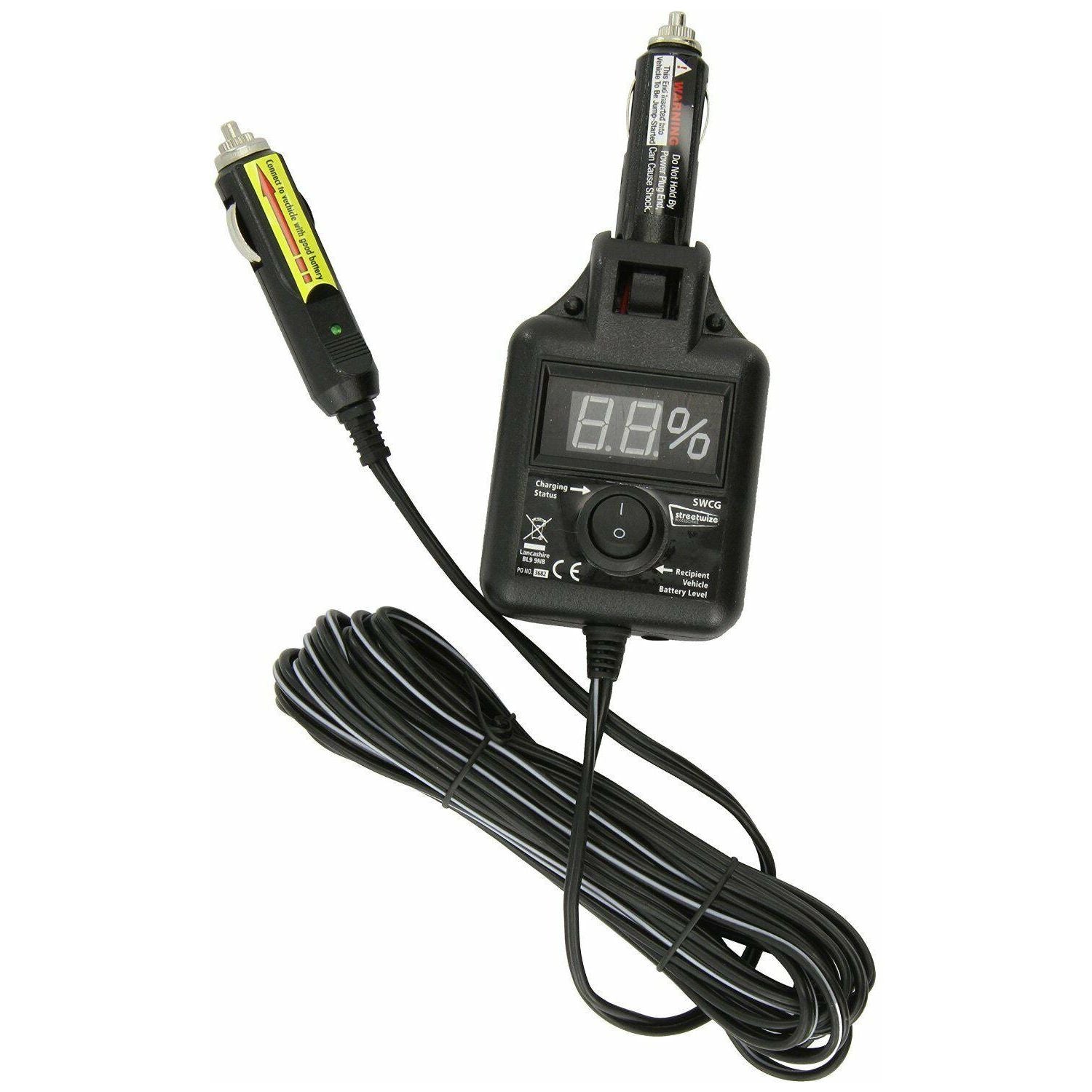 Streetwize 12v All Vehicles Car to Car Go Starter Battery Charger / Jump Start