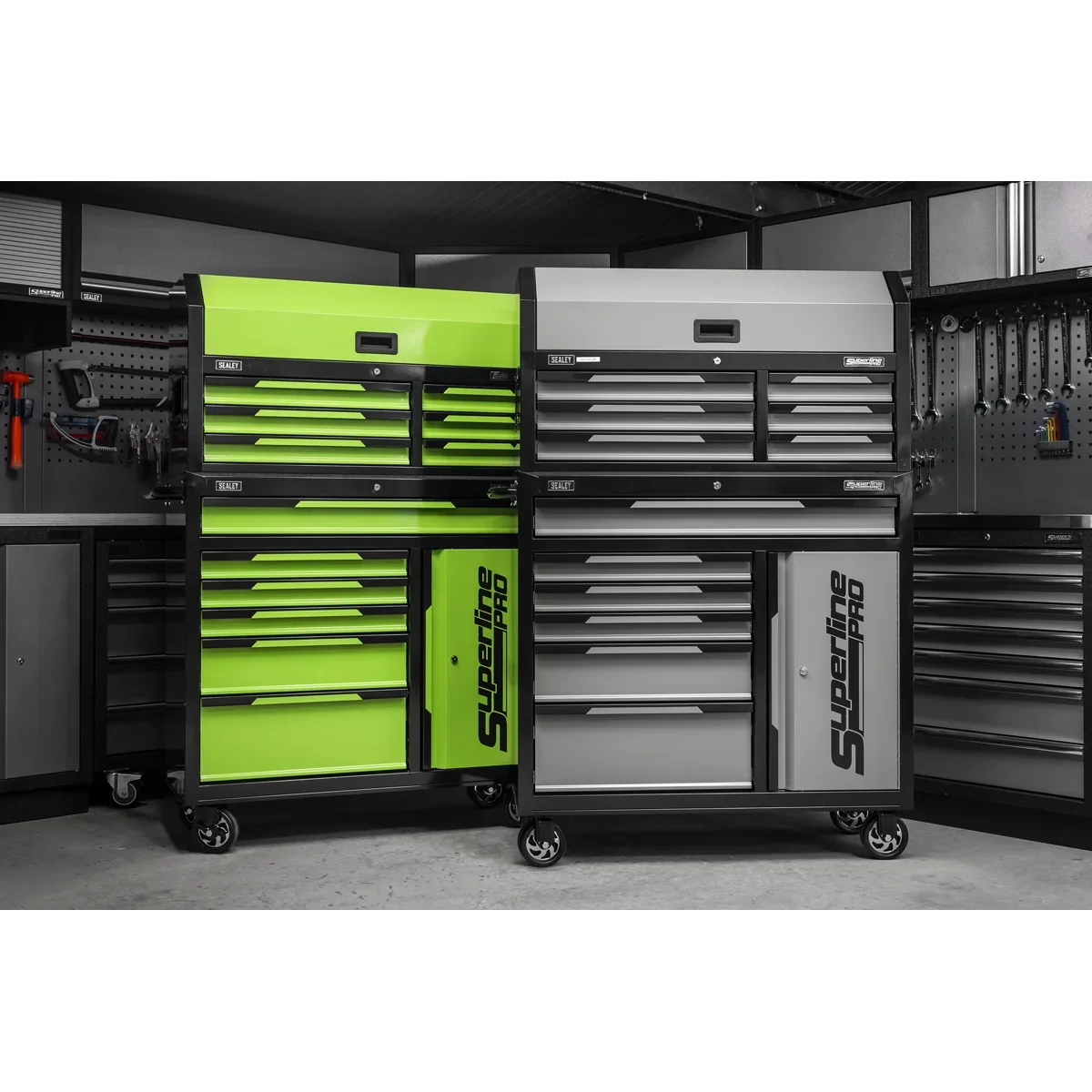 Sealey Tool Chest & Rollcab AP1080HVG 12 Drawer Green