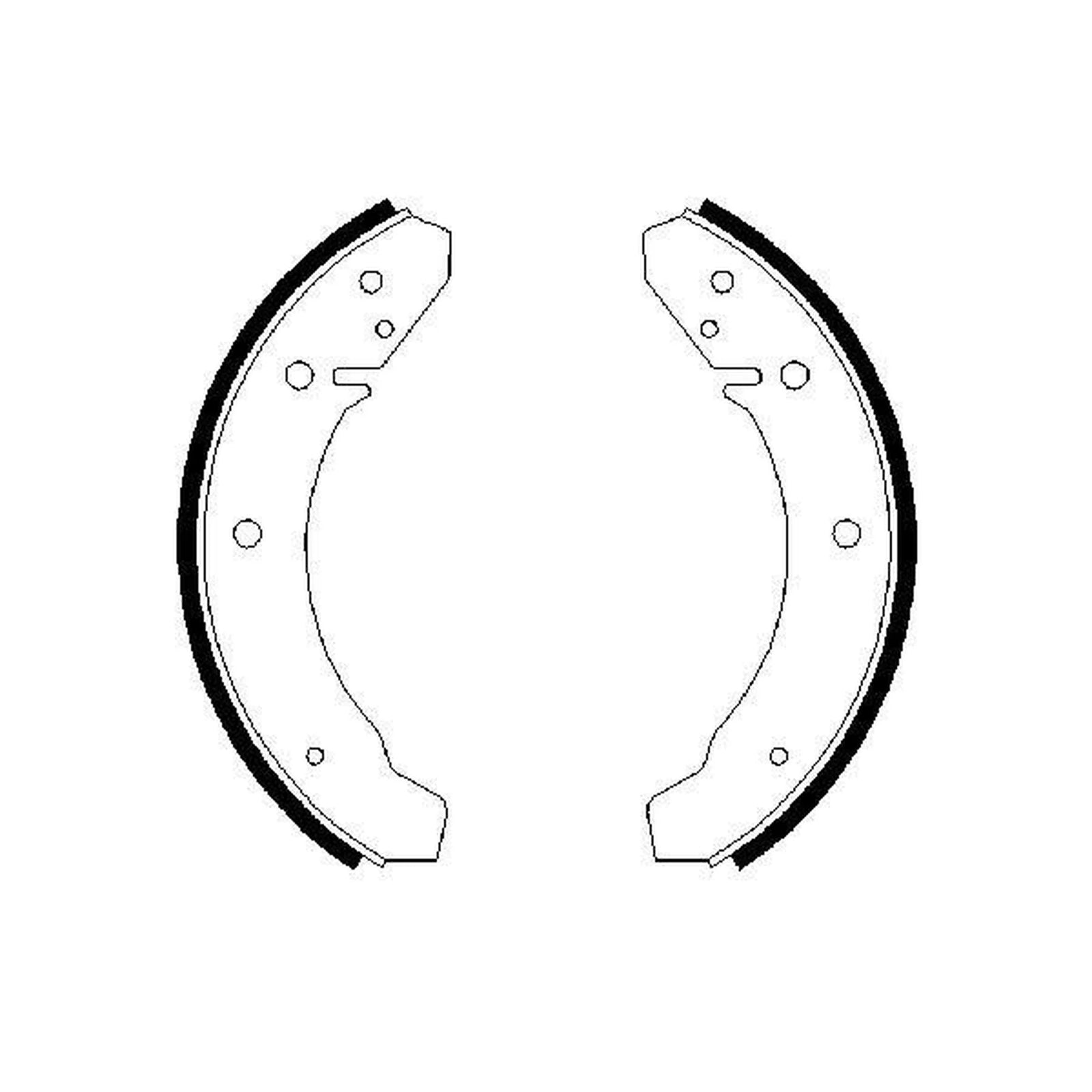 Bosch Brake Shoe Set Axle Kit 0 986 487 367